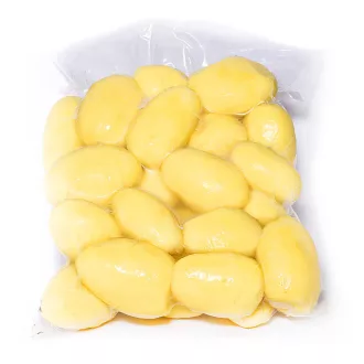 Tisztított burgonya vákuumban